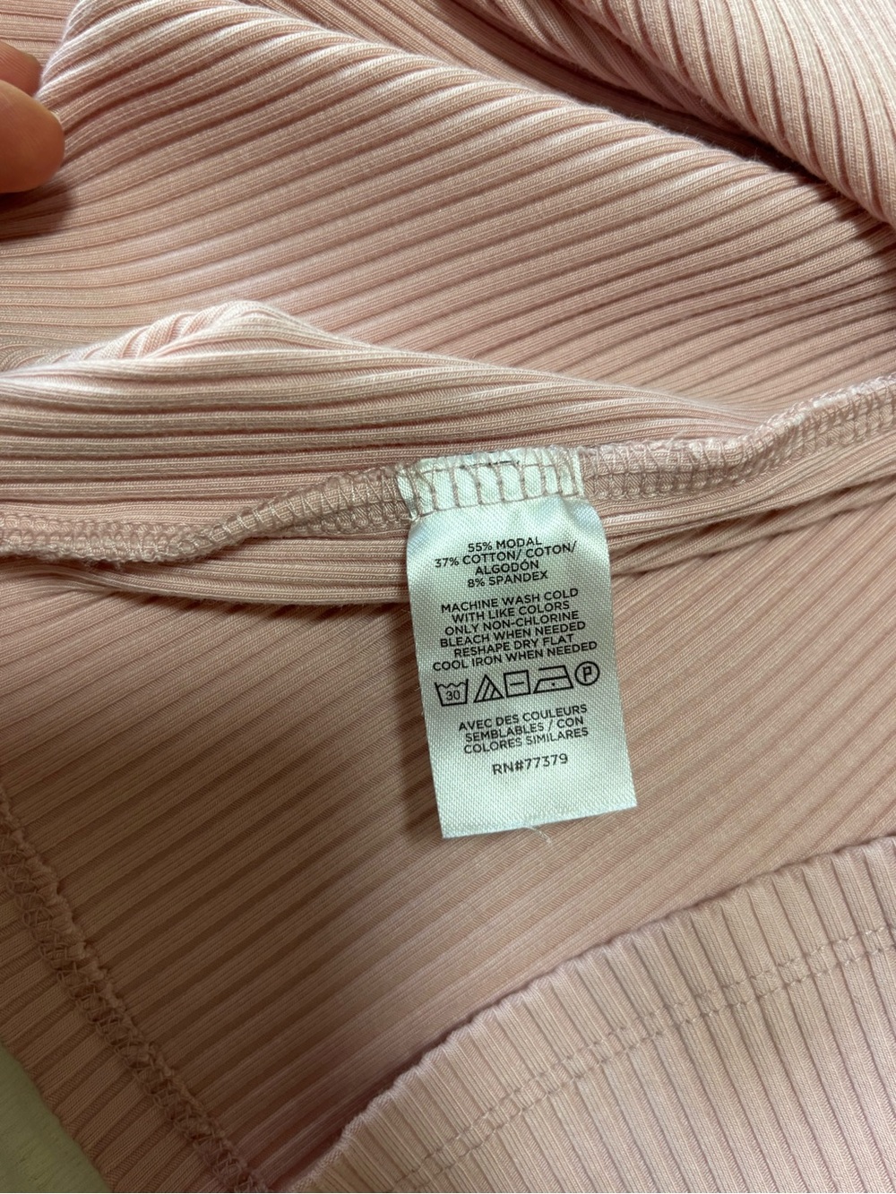 Ann Taylor Weekend Ribbed Tank Top Dusty Rose Pink Crew Neck Sleeveless XL - Picture 4 of 4